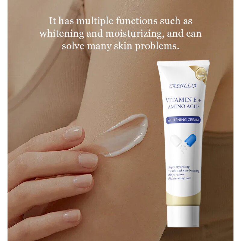 Face Cream Manufacturer - Whitening Brightening Vitamin E Collagen Glycerin for Acne-Prone Skin & OEM