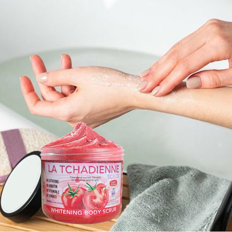 Body Scrub Manufacturer - 100% Natural and Organic Ingredients Fruits Scrub for Face and Body Tomato