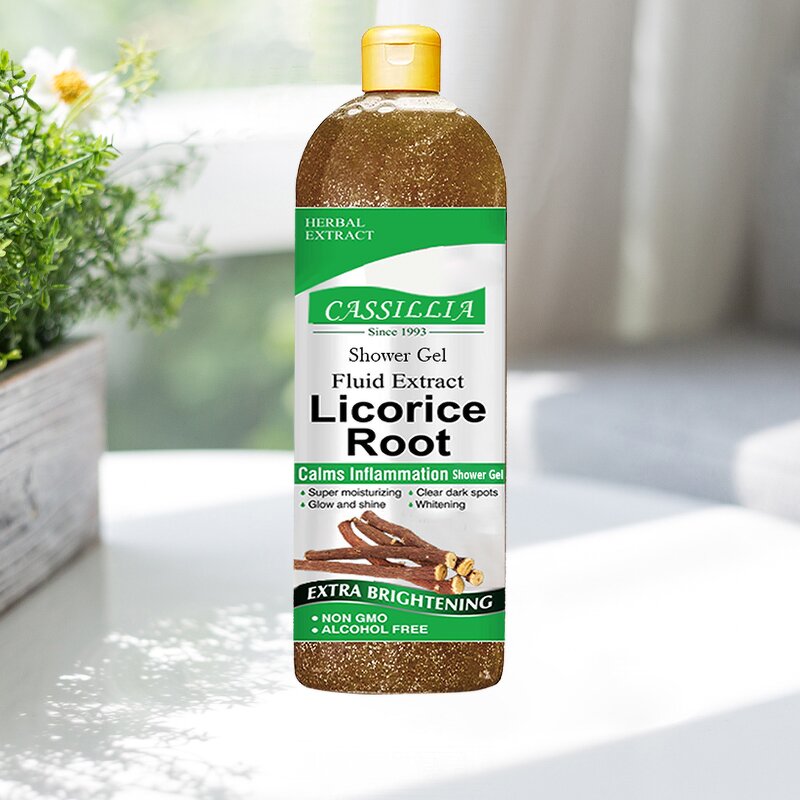 Body Wash Manufacturer - Organic Licorice Root Whitening Spa Exfoliating Cleaning Supplies for Skin Care