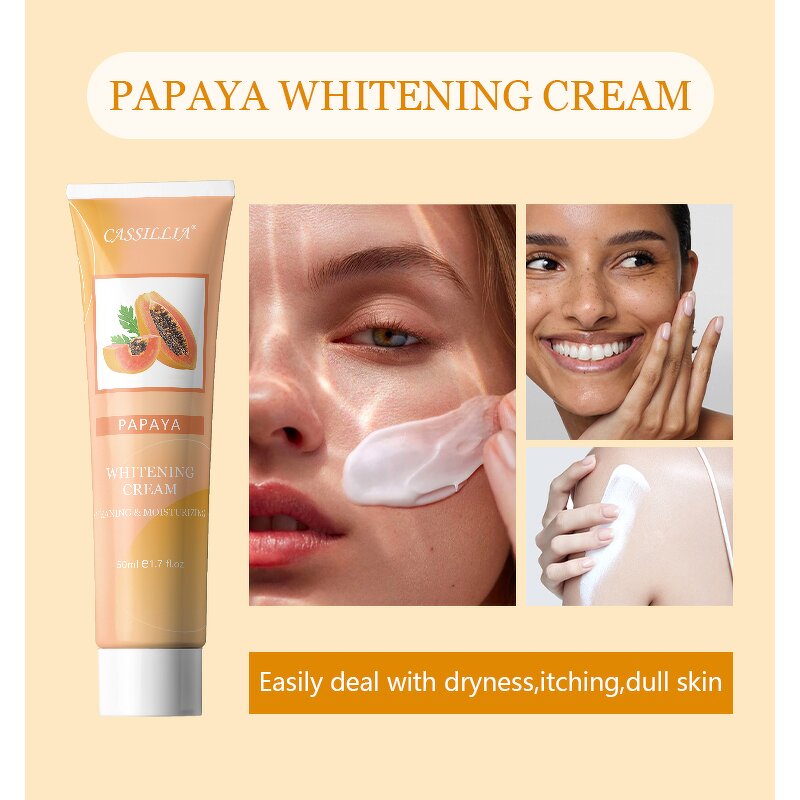 Facial Cream Manufacturer - Organic Korean Beauty Papaya Extract Brightening Anti-Aging Freckles Removal