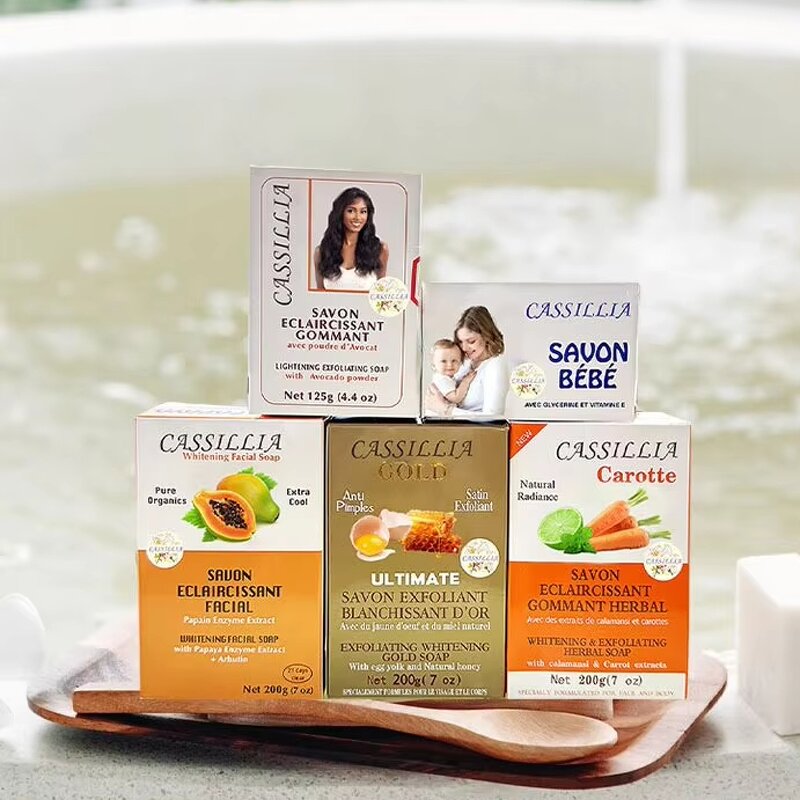 Bath Soap Manufacturer - Natural Scent African Purifying Exfoliating Kojic Acid Honey Papaya Carrot Milk