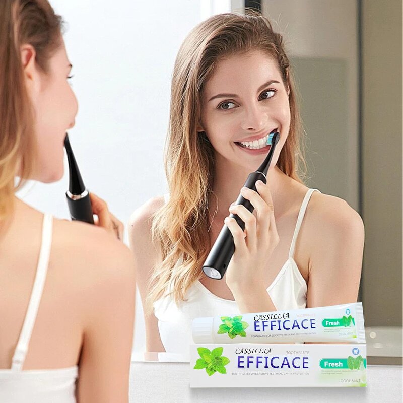 Toothpaste Manufacturer - Organic Herbal Cool Mint Fresh Strong Tooth Enamel Whitening Sensitive Teeth Cavity Prevention