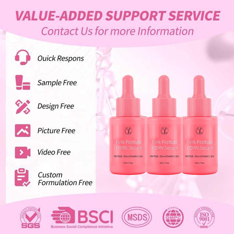 Peptide Serum Manufacturer - PDRN Pink with Niacinamide Hydrating for Dark Spots & Private Label Korean