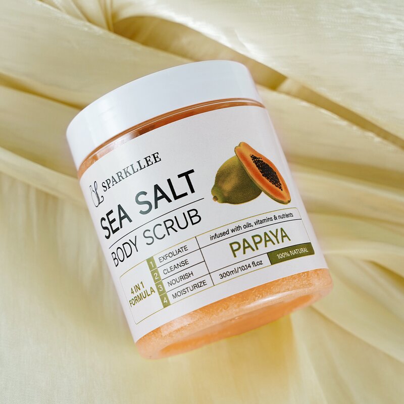 Face Body Scrub Manufacturer - Vegan Papaya Exfoliating Whitening Moisture Wash & Hot Selling 2025