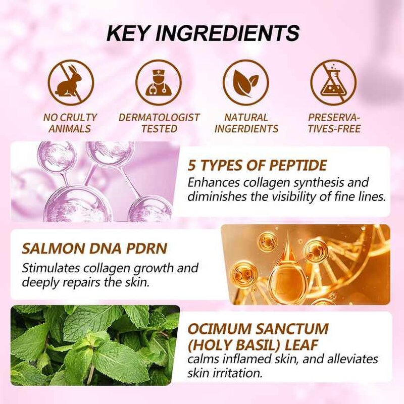 Peptide Serum Manufacturer - PDRN Pink with Niacinamide Hydrating for Dark Spots & Private Label Korean