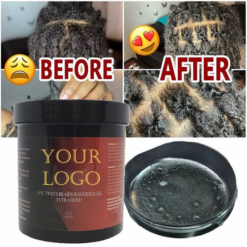 Wave Pomade Manufacturer - with Shea Butter for Oil Man Hair Growth Edge Control Kit & Private Label