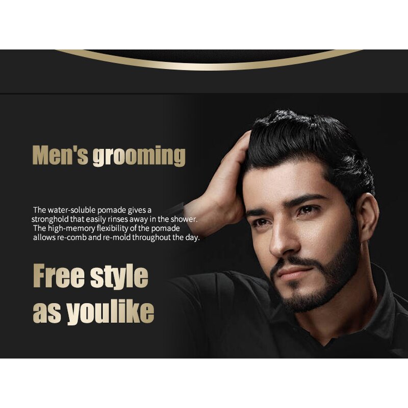 Pomade Wax Manufacturer - Aloe Shea Butter Wave Hair Clay for Men Braiding Gel Edge Control Strong Hold No White Residue Anti Frizz