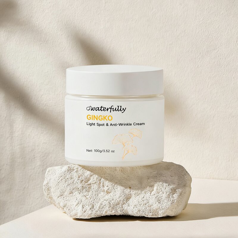 Water Cream Manufacturer - Korea Vegetal Ginkgo Light Bouncy Moisturize Brightening Firming for Red Sensitive Skin with Hyaluronic Acid