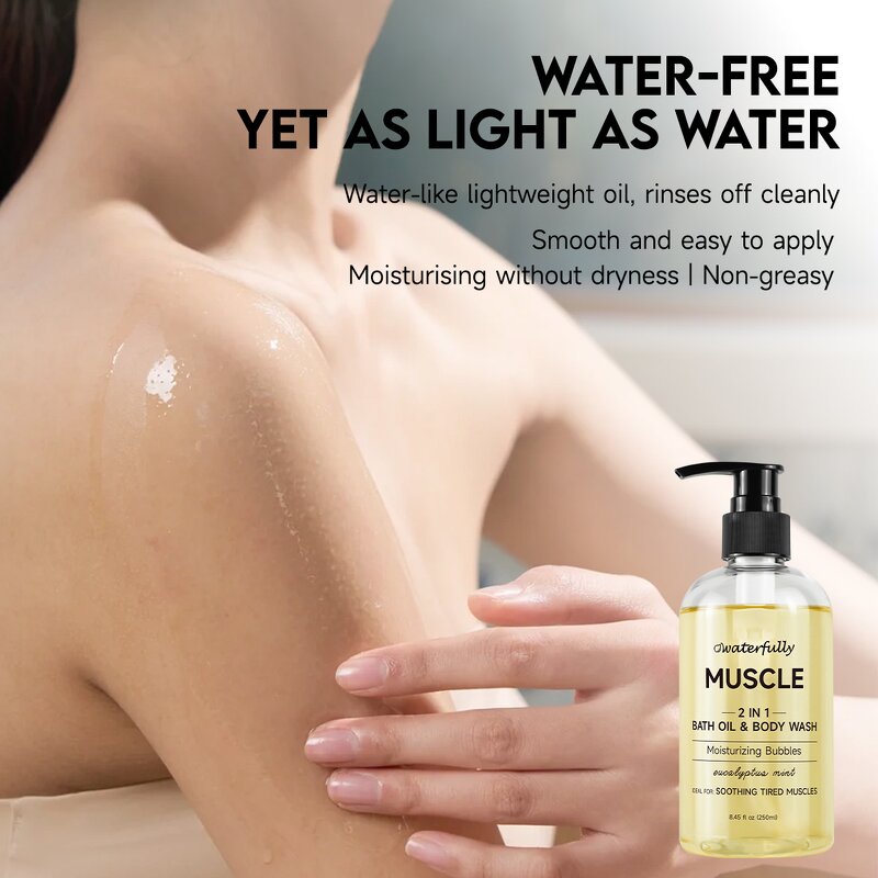 Bath Oil Manufacturer - Eucalyptus Mint Body Wash Cleansing Oil Shower Oil for Face Body Soften Moisturize for Family & Wholesale