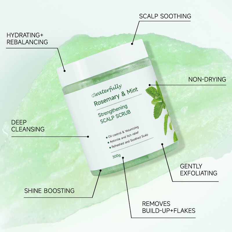 Scalp Scrub Manufacturer - Sea Salt Mint Tea Tree Anti-Dandruff with Rosemary Oil Massager