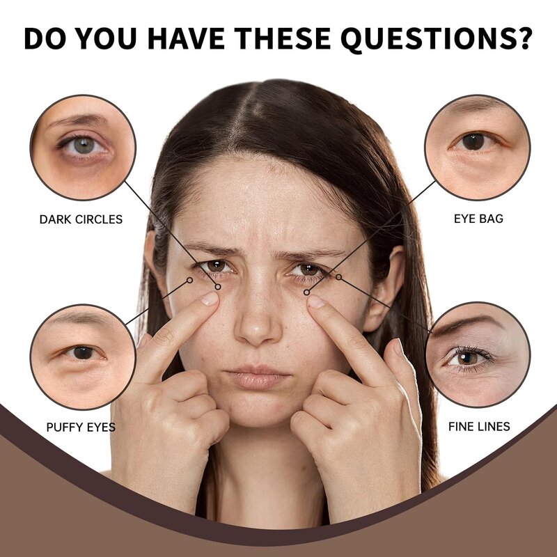 Eye Serum Manufacturer - Vegan Korea 5% Caffeine +EGCG Anti Aging Anti Fine Lines Remove Dark Circles Eye Bag