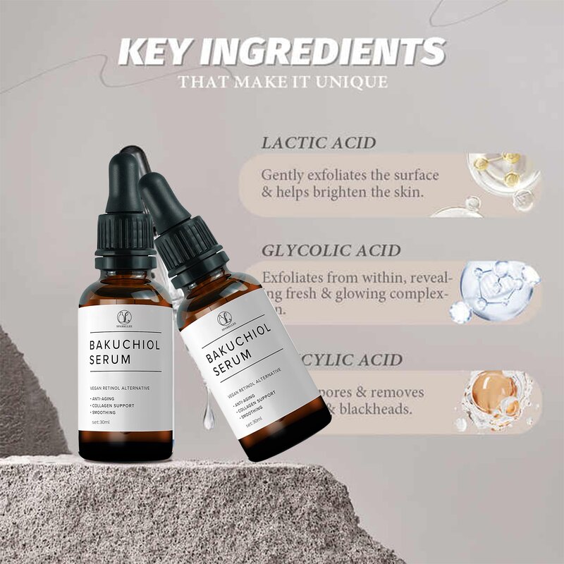 Bakuchiol Serum Manufacturer - Organic Retinol Anti Aging Anti-wrinkles Natural Face Serum & OEM 2025