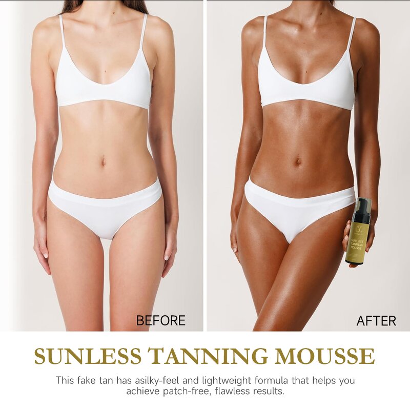 Tanning Mousse Manufacturer - Organic Face Body Sunbed Accelerator Ultra Dark Self Tanning Water & OEM/ODM