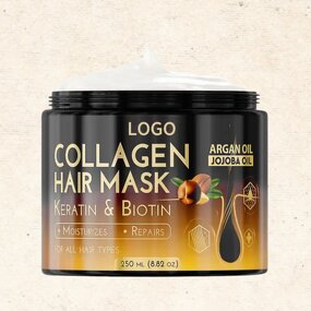 Hair Treatment Mask Manufacturer - Collagen Organic Argan Oil Lavender Keratin for Damaged Dry Caviar Protein & Customize