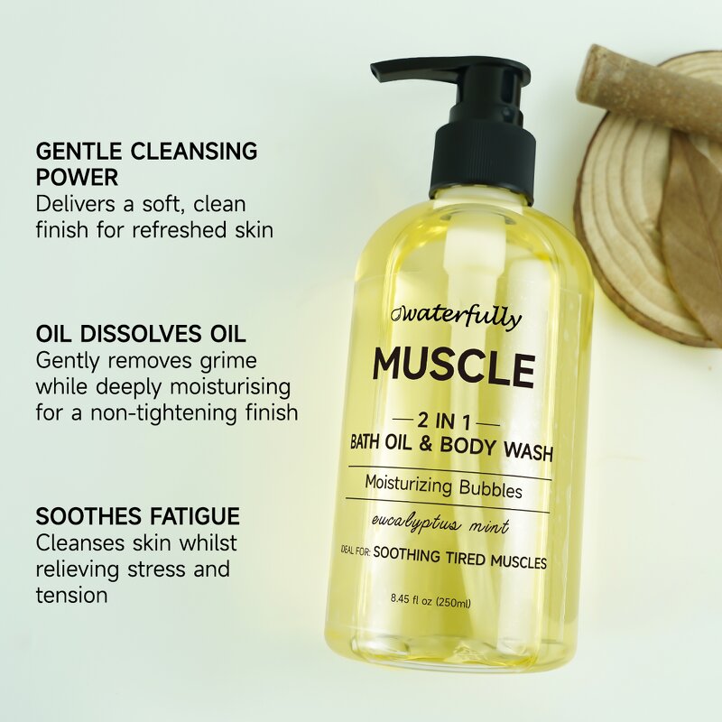 Bath Oil Manufacturer - Eucalyptus Mint Body Wash Cleansing Oil Shower Oil for Face Body Soften Moisturize for Family & Wholesale