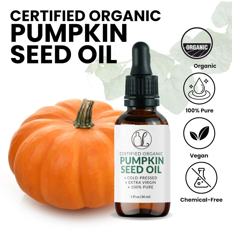 Hair Growth Oil Manufacturer - Cold Pressed Unrefined 100% Pure Natual Organic Pumpkin Seed Oil