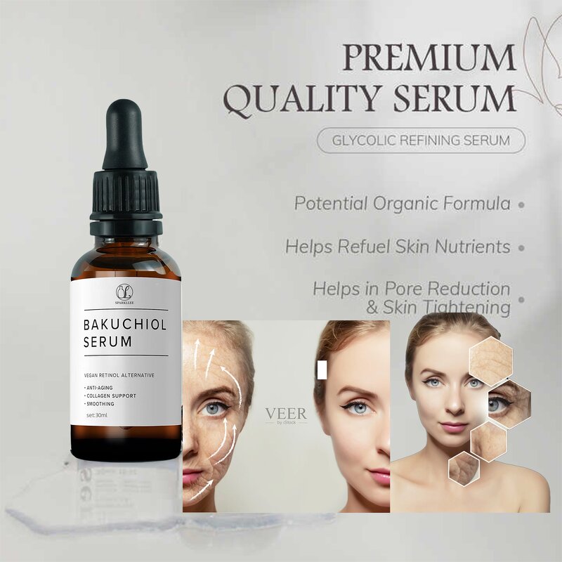 Bakuchiol Serum Manufacturer - Organic Retinol Anti Aging Anti-wrinkles Natural Face Serum & OEM 2025
