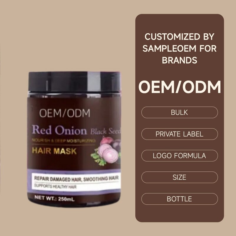 Hair Mask Manufacturer - 100ml Pure Red Onion Keratin Organic Hydrating Professional Salon Nourishing Collagen Protein