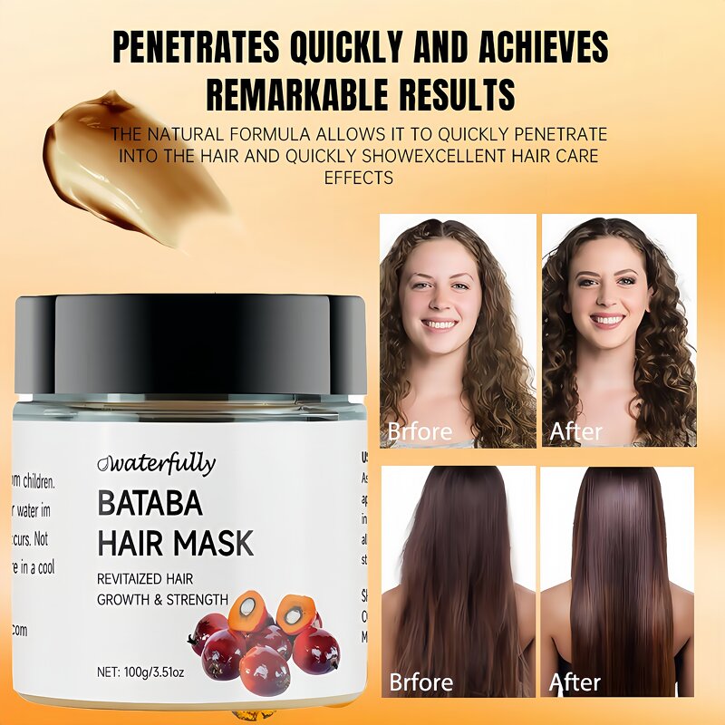 Hair Shampoo Set Manufacturer - Batana Oil Anti-hair Loss Mask Conditioner Promotes Growth Thicker & OEM