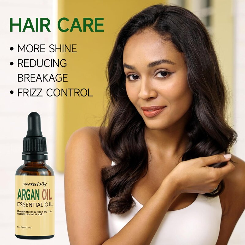 Argan Oil Manufacturer - Organic Silk Thicken Repair Leave in Moroccan for Damaged Frizz Dry Hair & Private Label