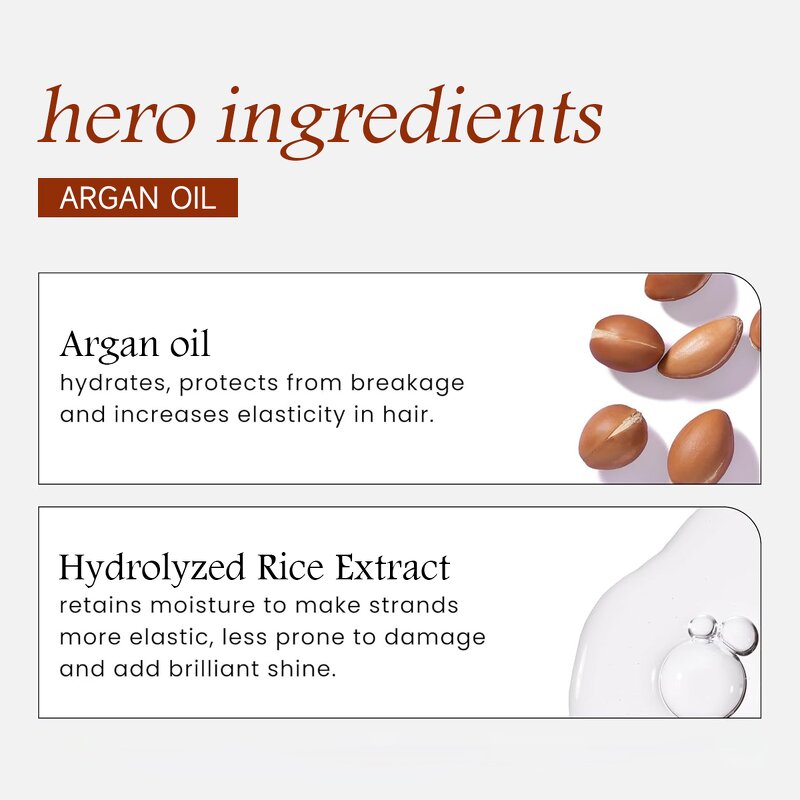 Hair Mask Manufacturer - 500ml Natural Organic Moroccan Argan Oil for Damaged Dry & OEM/ODM