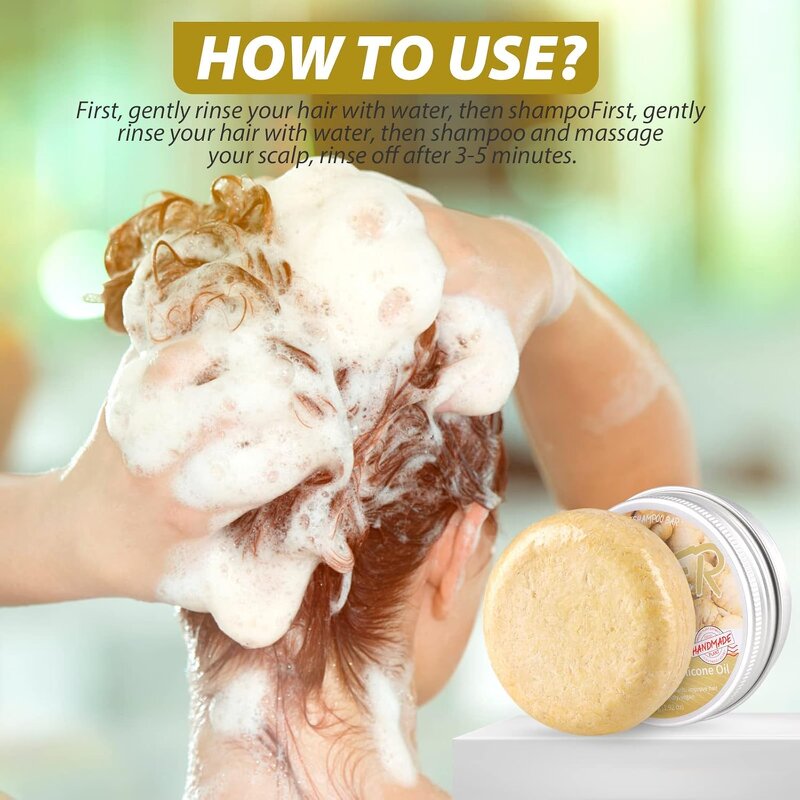 Hair Shampoo Bar Manufacturer - 2025 ODM Hair Growth Ginger Deep Cleaning Anti Hair Loss Bar Soap