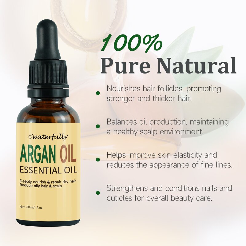 Argan Oil Manufacturer - Organic Silk Thicken Repair Leave in Moroccan for Damaged Frizz Dry Hair & Private Label