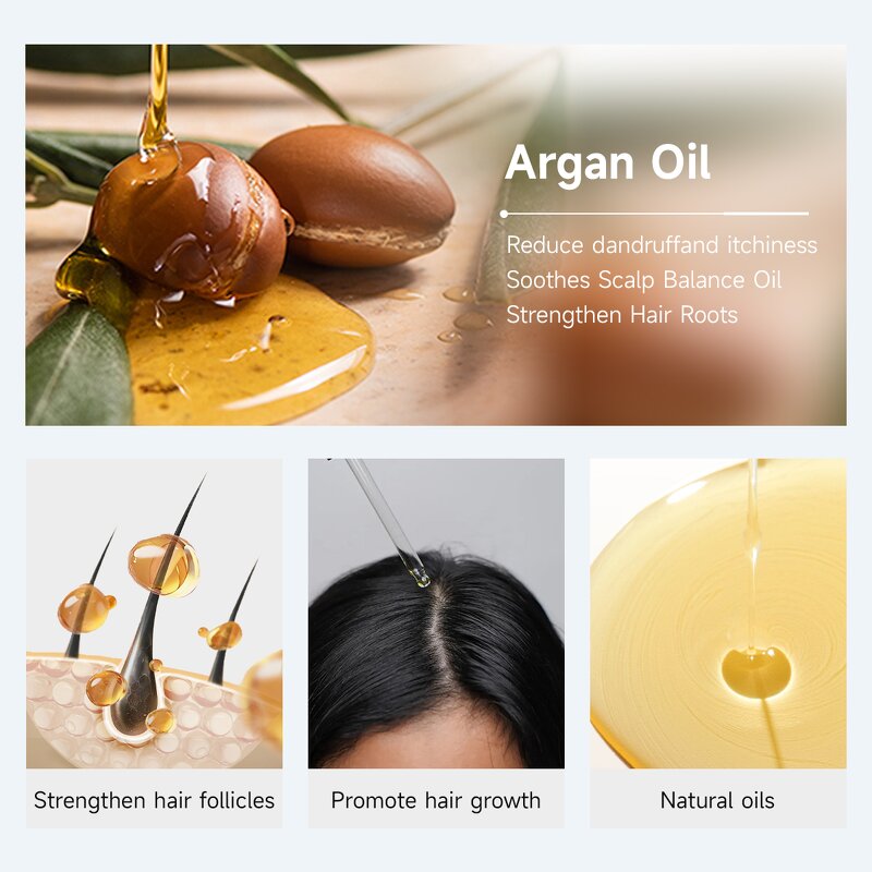 Argan Oil Manufacturer - Organic Silk Thicken Repair Leave in Moroccan for Damaged Frizz Dry Hair & Private Label
