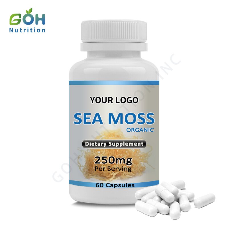 Sea Moss Capsules Manufacturer - 250mg Extract OEM Private Label
