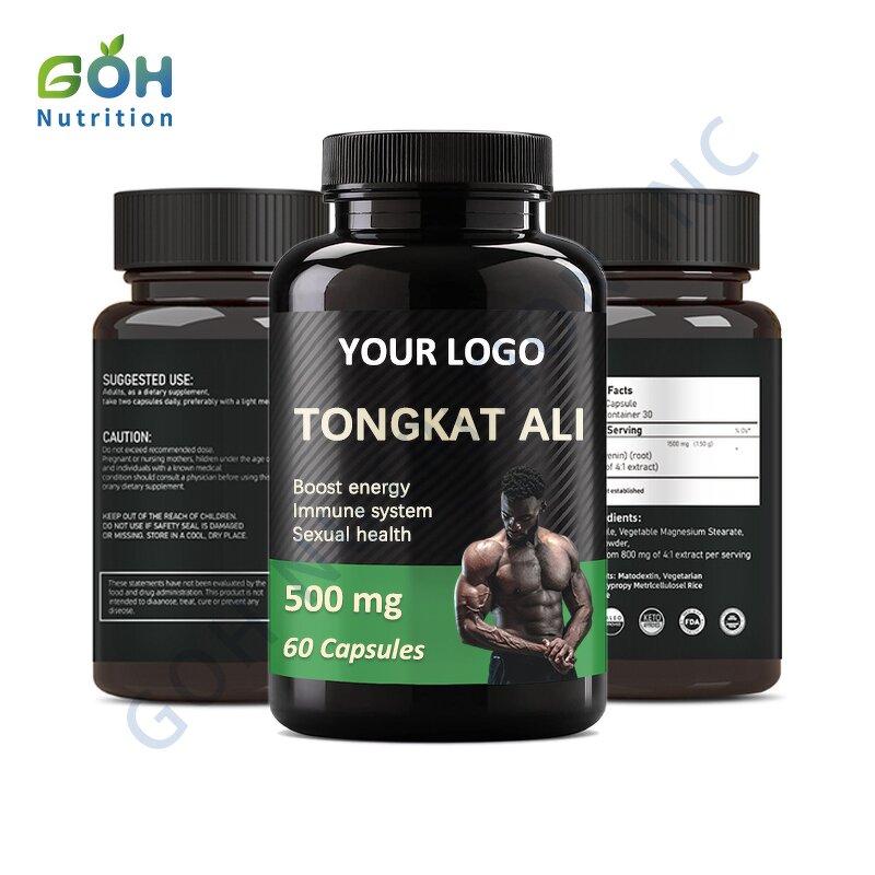 Tongkat Ali Capsules Manufacturer - 500mg Root Extract OEM Private Label