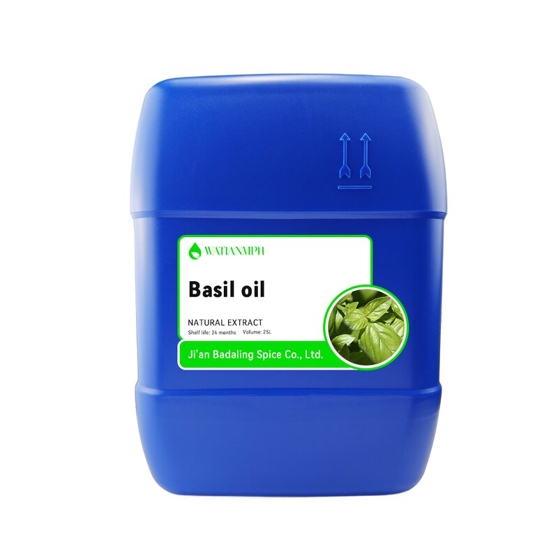Basil Essential Oil Manufacturer - Top Grade for Skincare All Skin Types Steam Distilled