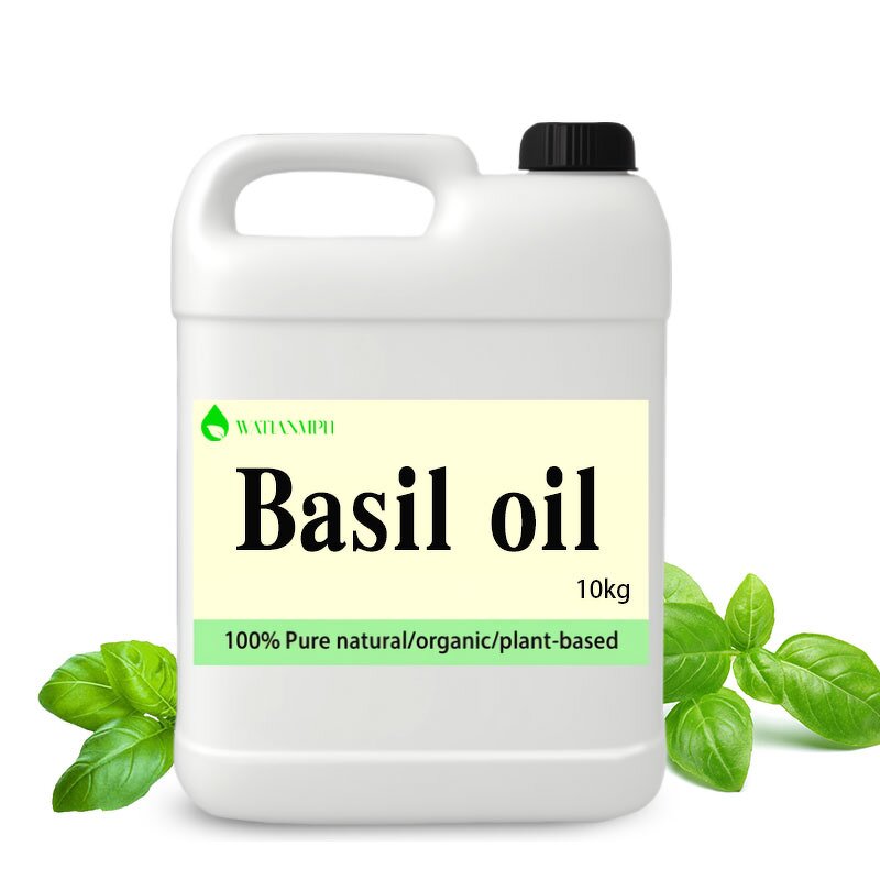 Basil Essential Oil Manufacturer - Top Grade for Skincare All Skin Types Steam Distilled