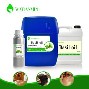 Basil Essential Oil Manufacturer - Top Grade for Skincare All Skin Types Steam Distilled