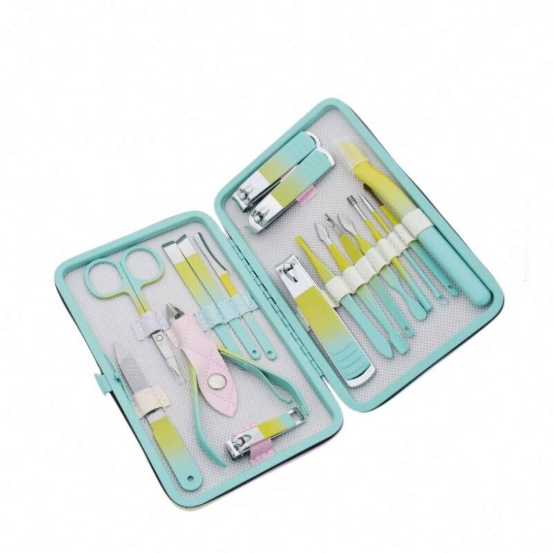 Nail Tool Set Manufacturer - High Quality Multi-Purpose Cuticle Nipper Eyebrow Clip Nose Scissors 9PCS