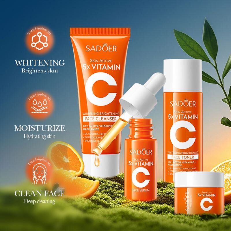 Sunscreen Spray Manufacturer - Private Label SADOER Vitamin C Whitening Refreshing Sun UV Protection SPF50