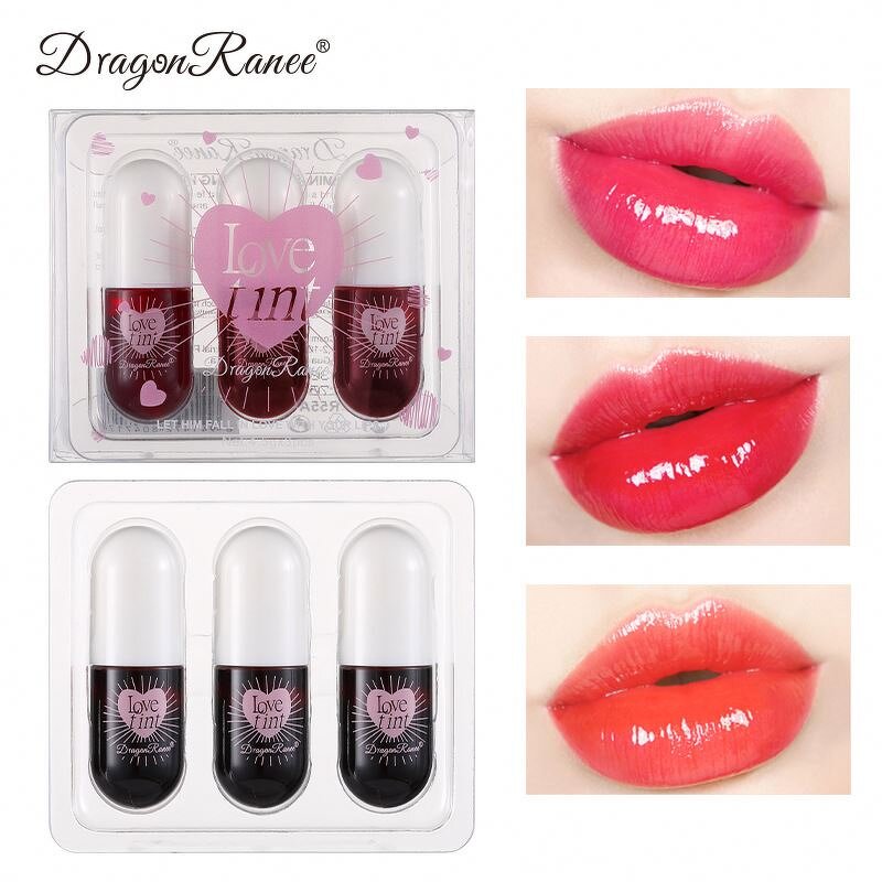 Lipstick Set Manufacturer - New DRAGON RANEE 3PCS Halloween Diamond Glitter Non-stick Cup Purple Black Shiny