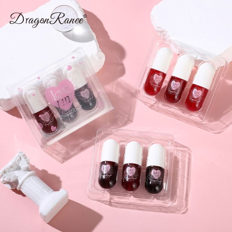 Lipstick Set Manufacturer - New DRAGON RANEE 3PCS Halloween Diamond Glitter Non-stick Cup Purple Black Shiny