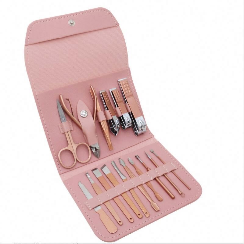 Manicure Set Manufacturer - New Hot Popular Professional Stainless Steel 18 Pieces Girl Pedicure Kit