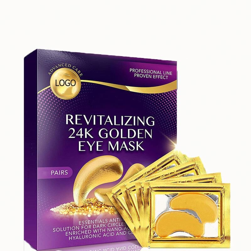 Eye Patches Manufacturer - Wholesale Dissolvable Dark Circles Hydrogel Gold Collagen Glitter