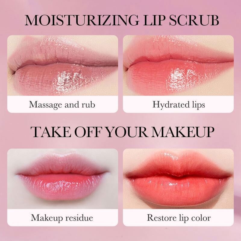 SADOER Lip Scrub Manufacturer - OEM Private Label Organic Orange Vitamin C Exfoliating Repair Logo