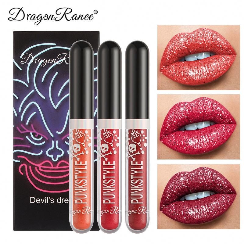 Lip Gloss Manufacturer - Dragon Rane 3pcs Velvet Matte Liquid Non-Sticky Waterproof Tint Orange Milk Tea