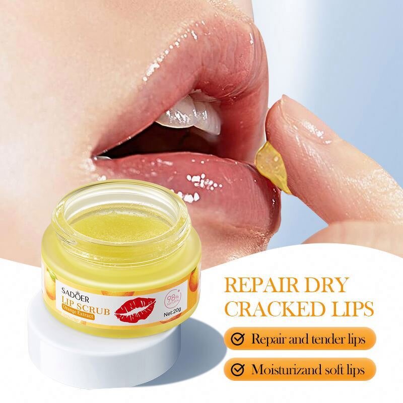 SADOER Lip Balm Manufacturer - Strawberry Nourishing Scrub Korean Moisturizing Exfoliating Women Beauty