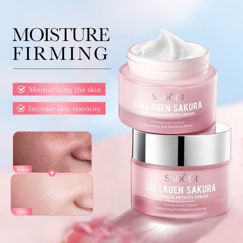 Skin Lotion Manufacturer - Care Face OEM SADOER Private Label Organic Collagen Sakura Soothing Whitening