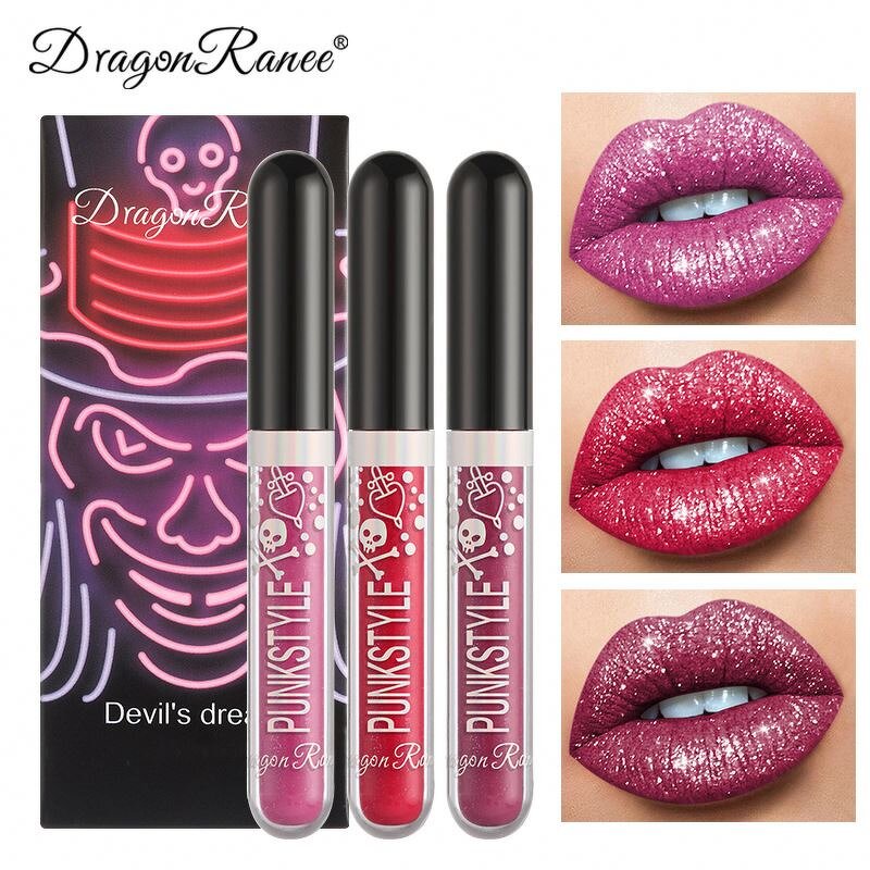 Lip Gloss Manufacturer - Dragon Rane 3pcs Velvet Matte Liquid Non-Sticky Waterproof Tint Orange Milk Tea