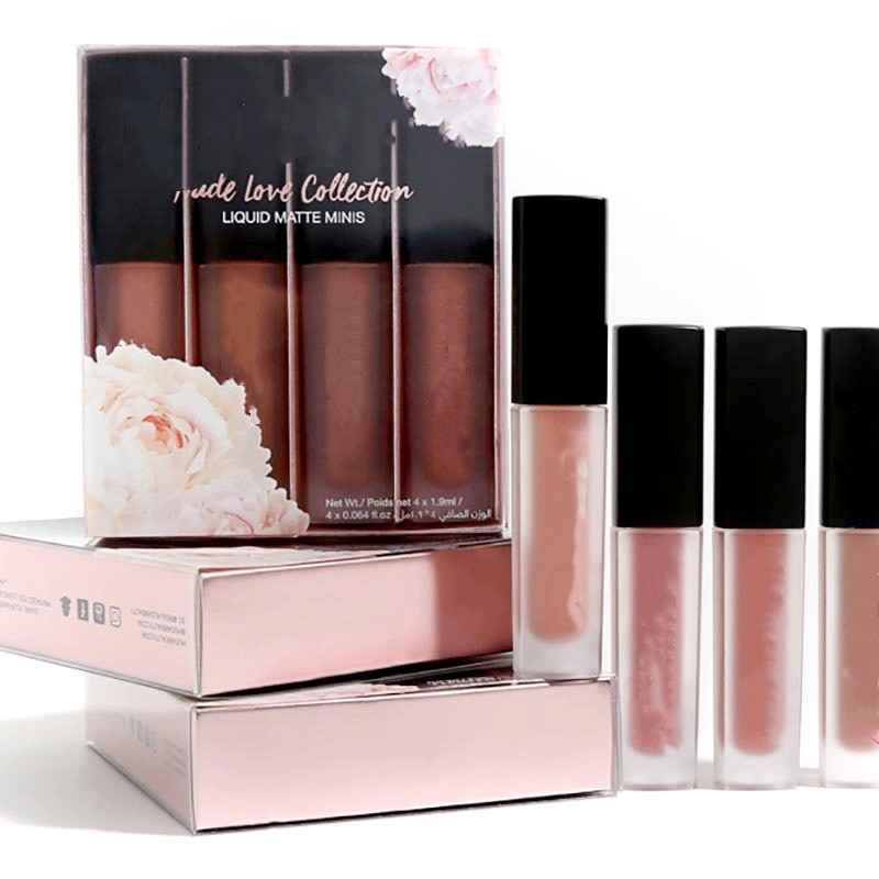 Lip Gloss Set Manufacturer - 4 Pieces Matte Liquid Lipstick