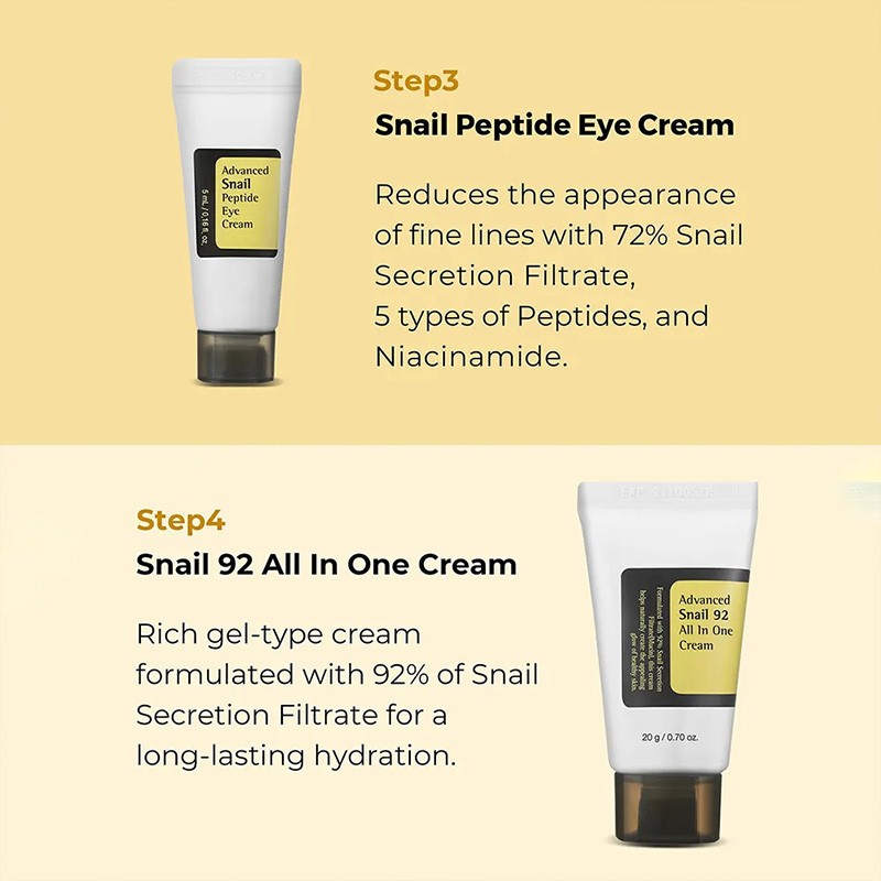 Snail Mucin Skincare Set Factory - 4pcs Repair Hydrating OEM