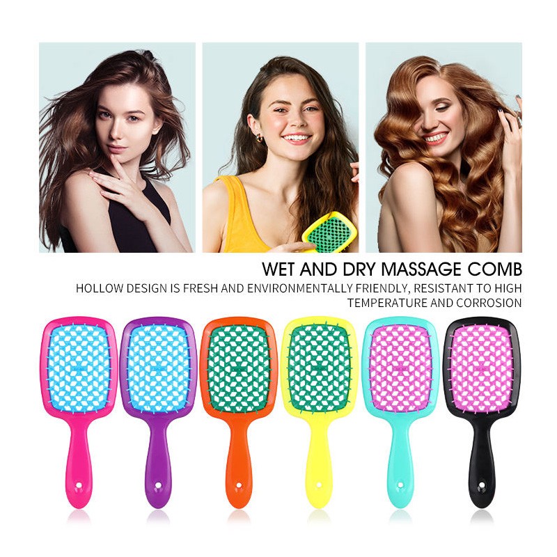 Hair Brush Factory - Ionic Plastic Wet Dry Massage
