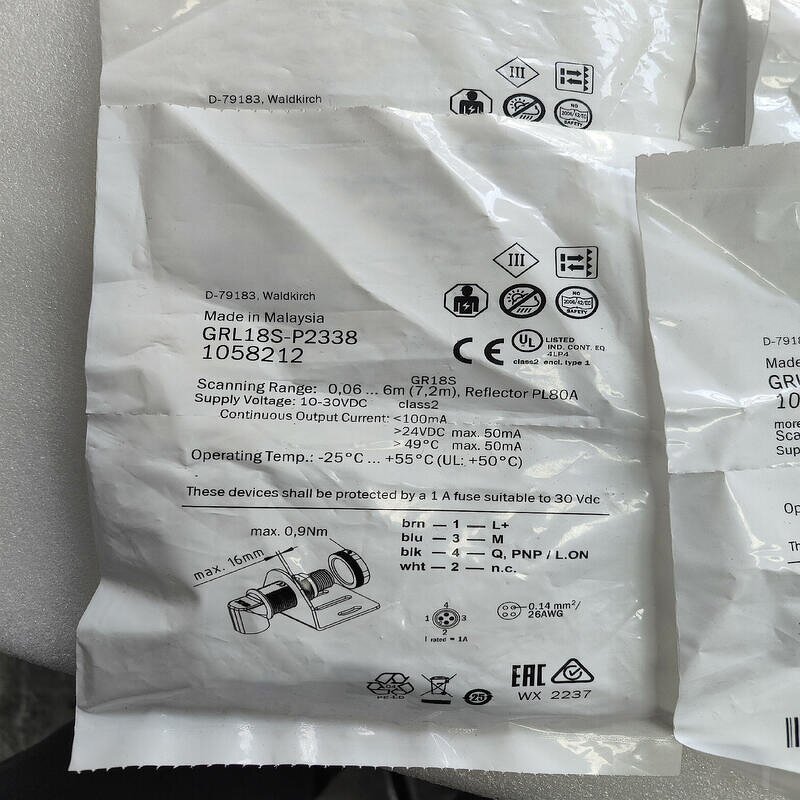 Sensor Manufacturer - GRL18S-P2338 1058212 - Original Genuine