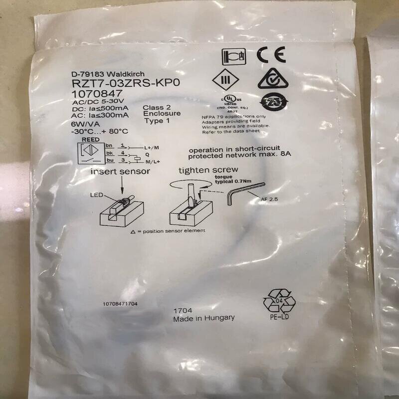 Cylinder Sensor Manufacturer - RZT7-03ZRS-KP0 1070847 - Original Genuine