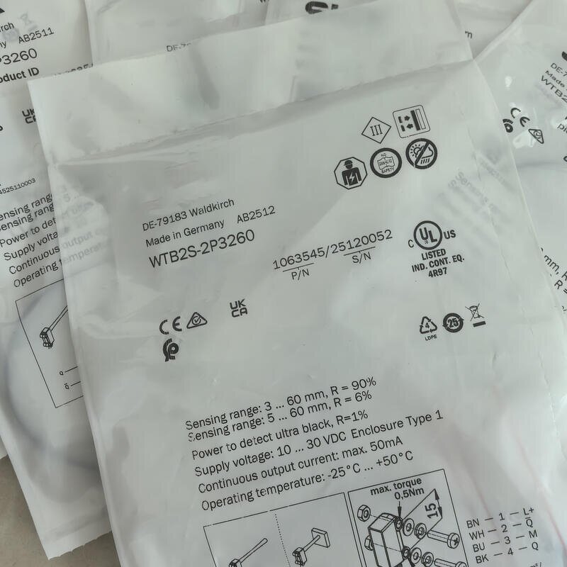 Sensor Manufacturer - WTB2S-2P3260 1063545 - Original Genuine